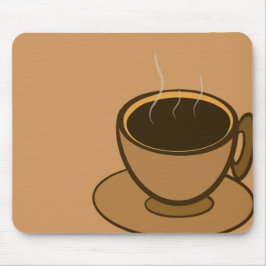 Alfombrilla De Ratón Moderno café café marrón de mediados de siglo