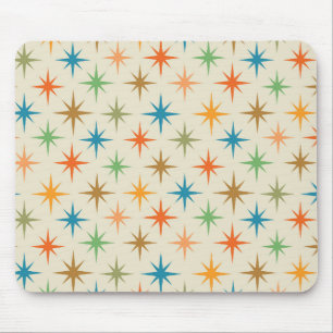 Alfombrilla De Ratón Moderno colorido estallido de estrella atómica de