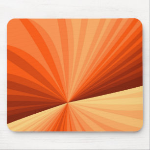 Alfombrilla De Ratón Moderno Gráfico Fractal Abstracto Naranja Rojo Vai