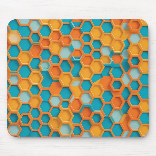 Alfombrilla De Ratón Moderno hexagonal (Frente)