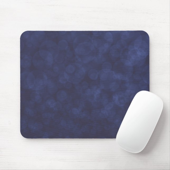 Alfombrilla De Ratón Moderno Moukeh Deep Blue Bokeh Mousepad (Con ratón)