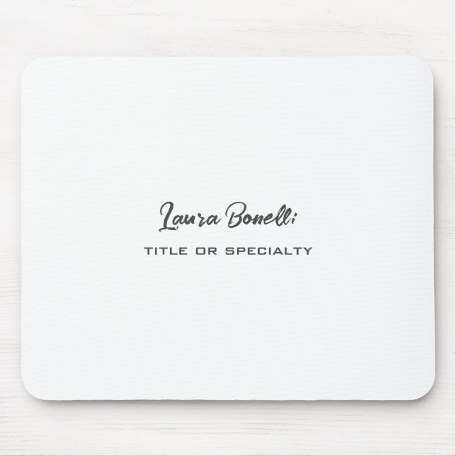 Alfombrilla De Ratón Moderno profesional minimalista (Frente)