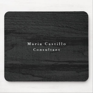 Alfombrilla De Ratón Moderno y Minimalista de Madera Gris Elegante