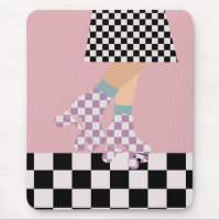 Modernos controles de arte de Chica de patinaje so