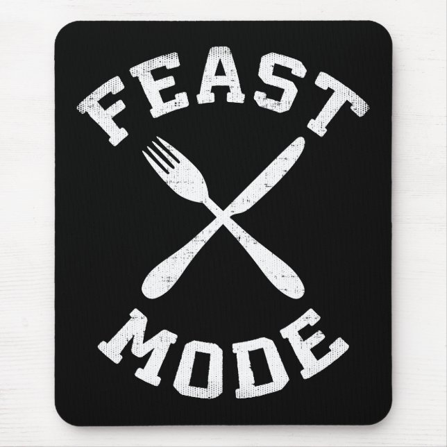 Alfombrilla De Ratón Modo de fiesta - Bulking - Comer, hambriento - Nov (Frente)