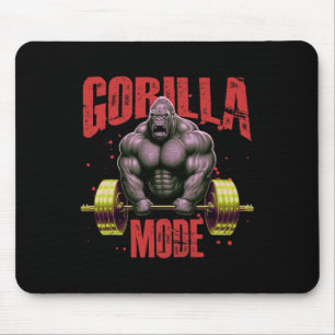 Alfombrilla De Ratón Modo Gorila Entrenamiento de Pesas Gimnasio Fisico