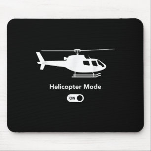 Alfombrilla De Ratón Modo Helicóptero activado - Gracioso diseño de avi