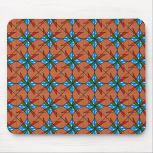 Alfombrilla De Ratón "Molinos de juguete" Abstracto de baldosa Diseño M