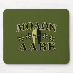 Alfombrilla De Ratón Molon Labe Spartan 5 stars Olive Green