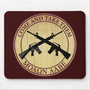 Alfombrilla De Ratón Molon Labe (venido y tómelos)