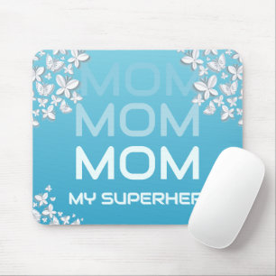 Alfombrilla De Ratón MOM Mi superhéroe azul