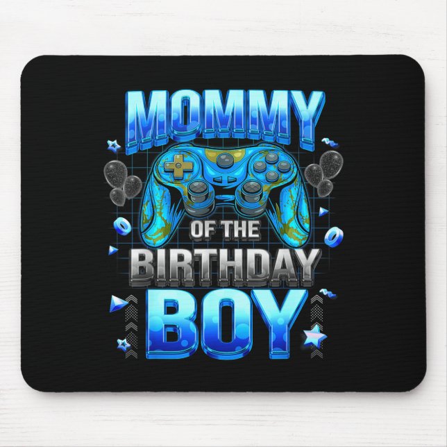 Alfombrilla De Ratón Mom Of The Birthday Boy Cool Gamer Funny Video Gam (Frente)