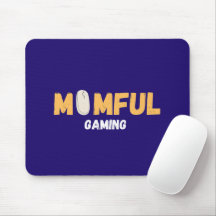 Momfulgaming Diseño Azul Gamer Mamá