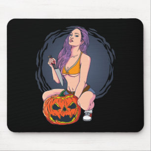 Alfombrilla De Ratón Momia Asesina De Halloween Para Hombres Calientes