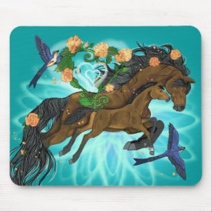 Alfombrilla De Ratón Momma Horse y poeta