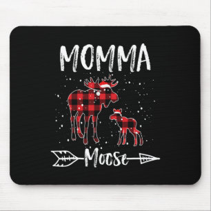 Alfombrilla De Ratón Momma X-mas Moose Santa Family coincidiendo con pi