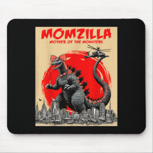 Alfombrilla De Ratón Momzilla madre de monstruos retro vintage mama