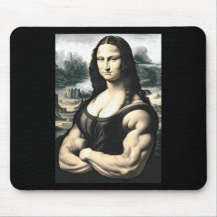 Alfombrilla De Ratón Mona Lisa Bodybuilding Parody Leonardo Da Vinci Me