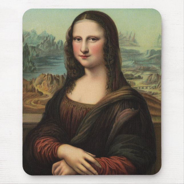 Alfombrilla De Ratón Mona Lisa Smile Mousepad (Frente)