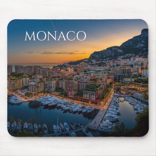 Alfombrilla De Ratón Monaco Mouse Pad Souvenir Memento (Frente)