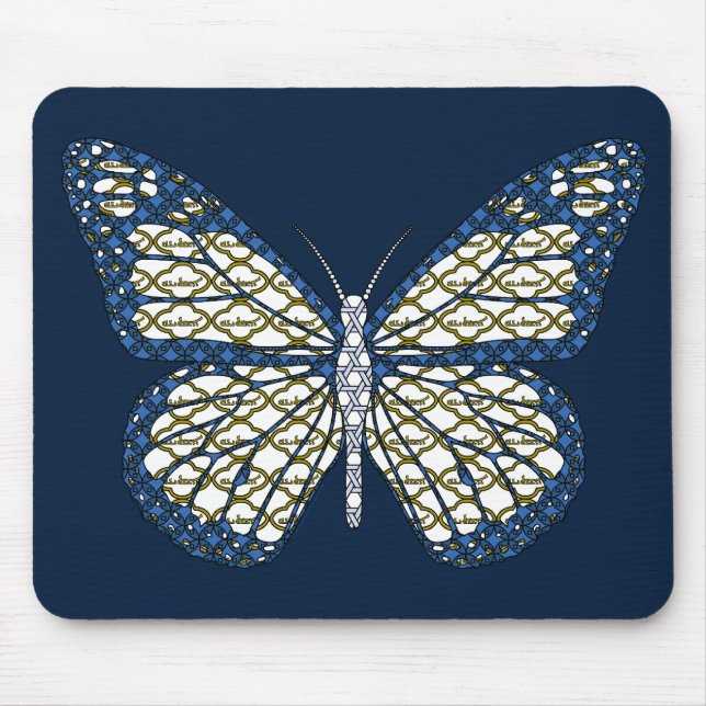 Alfombrilla De Ratón Monarca judía Mousepad (Frente)