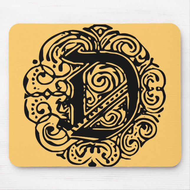 Alfombrilla De Ratón Monarchia Black "D" (Frente)