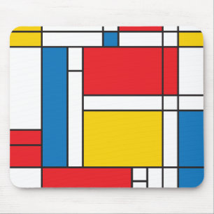 Alfombrilla De Ratón Mondrian moderno inspiró el modelo gráfico