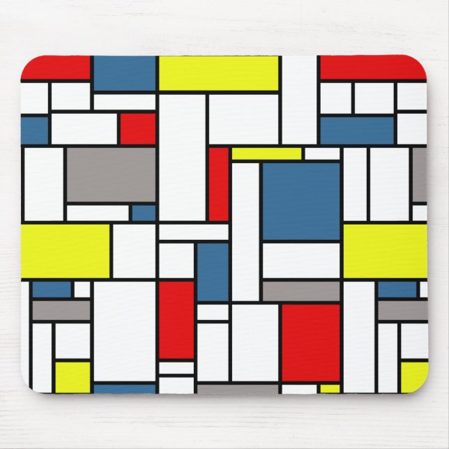 Alfombrilla De Ratón Mondrian style design (Frente)