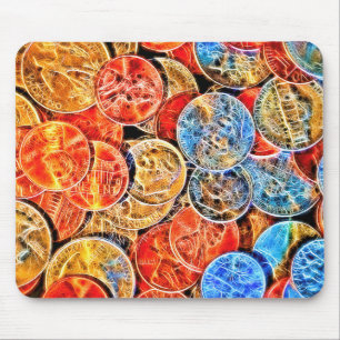 Alfombrilla De Ratón Moneda cargada