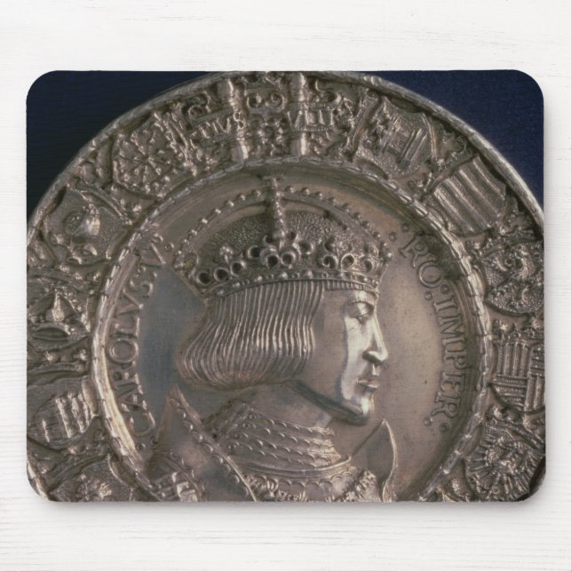 Alfombrilla De Ratón Moneda que lleva el retrato de Charles V (Frente)