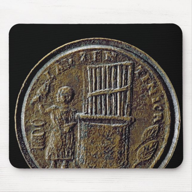 Alfombrilla De Ratón Moneda romana que representa un órgano (Frente)