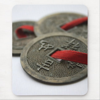 Alfombrilla De Ratón Monedas chinas de la buena suerte
