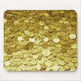 Alfombrilla De Ratón monedas de oro