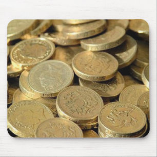 Alfombrilla De Ratón Monedas de oro Mousepad