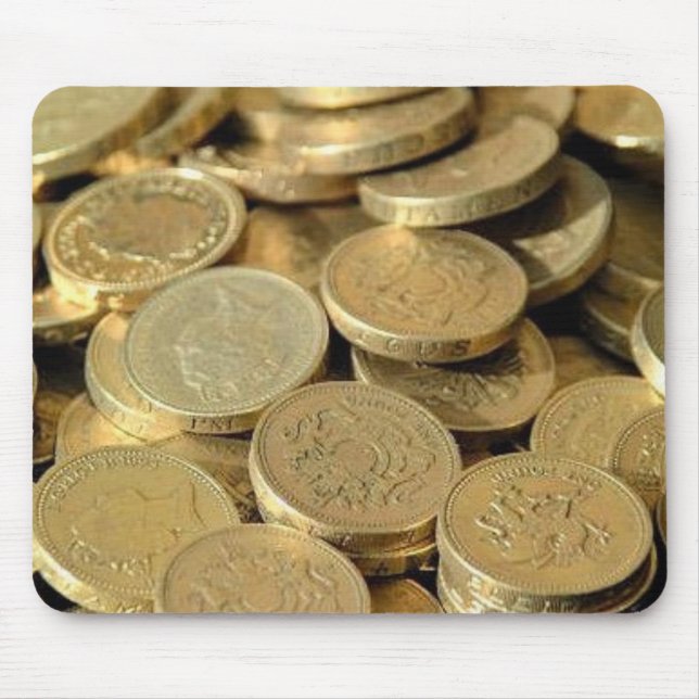 Alfombrilla De Ratón Monedas de oro Mousepad (Frente)