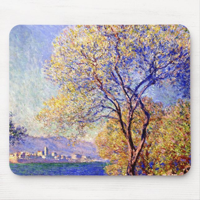 Alfombrilla De Ratón Monet - Antibes visto desde los jardines de Salis, (Frente)