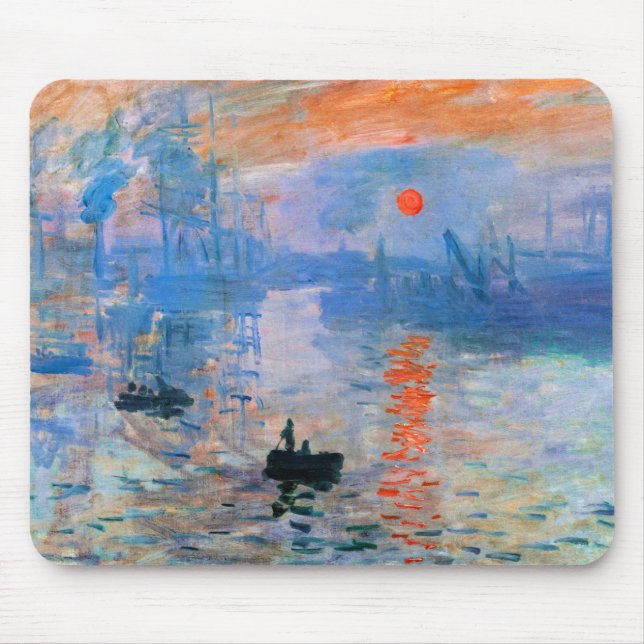 Alfombrilla De Ratón Monet - Impresión, Sunrise, (Frente)