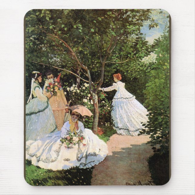 Alfombrilla De Ratón Monet - Mujeres en el jardín (Frente)