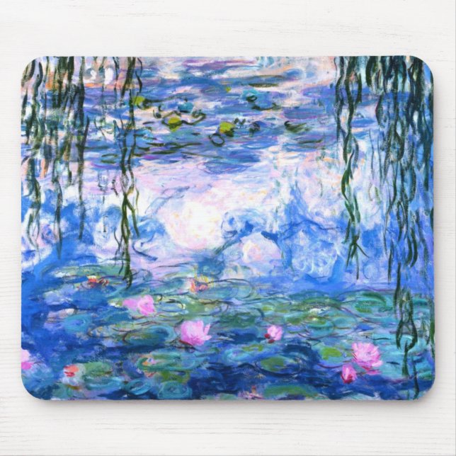 Alfombrilla De Ratón Monet Pink Water Lilies (Frente)