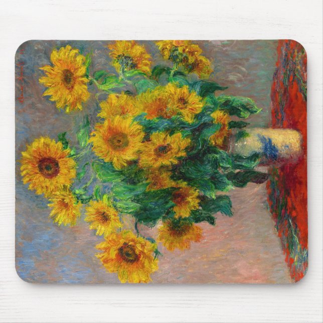 Alfombrilla De Ratón Monet Sunflowers (Frente)