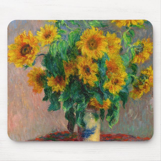 Alfombrilla De Ratón Monet Sunflowers (Frente)
