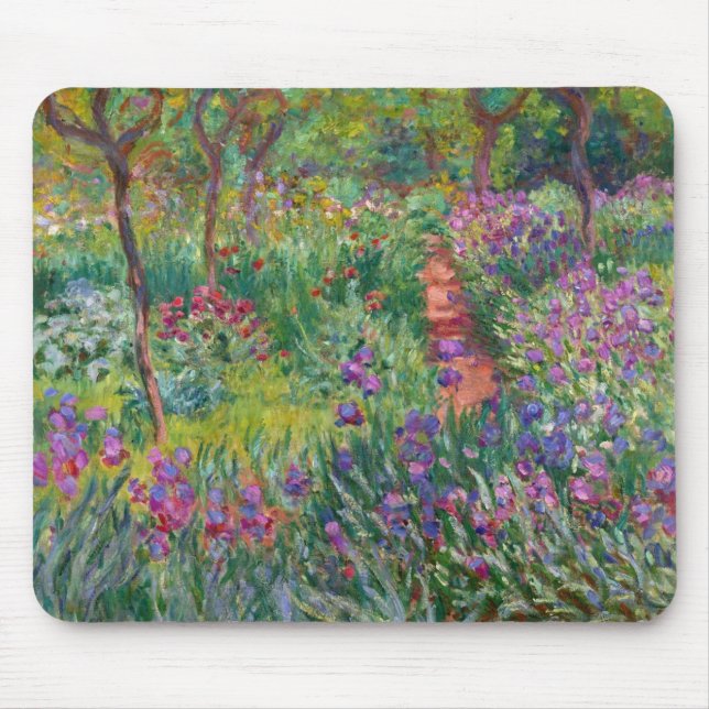 Alfombrilla De Ratón Monet "The Iris Garden at Giverny" (Frente)