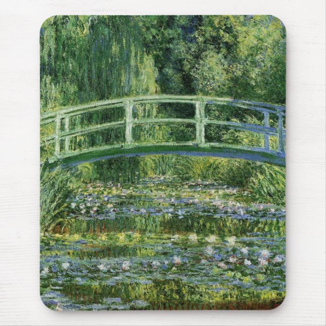 Alfombrilla De Ratón Monet - The Japanese Bridge, 1899, (Frente)