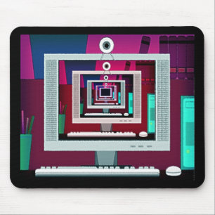 Alfombrilla De Ratón Monitor Reflecciones Mousepad