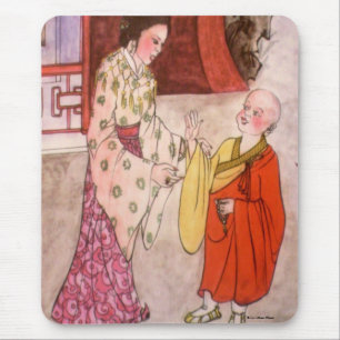 Alfombrilla De Ratón Monje Budista Pequeño Mousepad