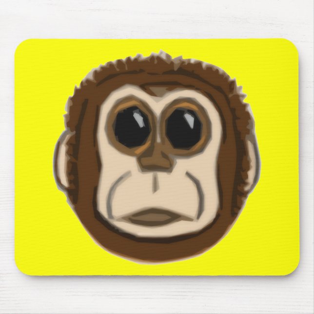 Alfombrilla De Ratón Monkey Face Mousepad (Frente)