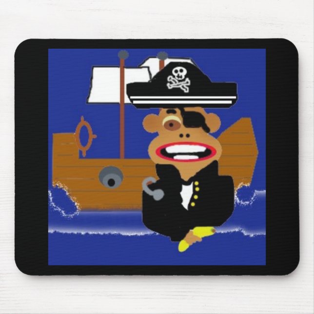 Alfombrilla De Ratón monkeypirate (Frente)