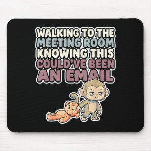 Alfombrilla De Ratón Mono bebé lindo meme kawaii macaco japonés
