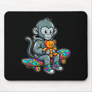 Alfombrilla De Ratón Mono bebé lindo puño skater ropa urbana callejera