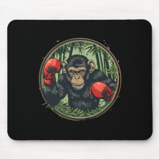 Alfombrilla De Ratón Mono boxeador con guantes de boxeo kickboxing dive